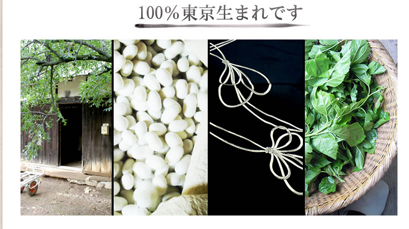 100%東京生まれ　東京シルク
